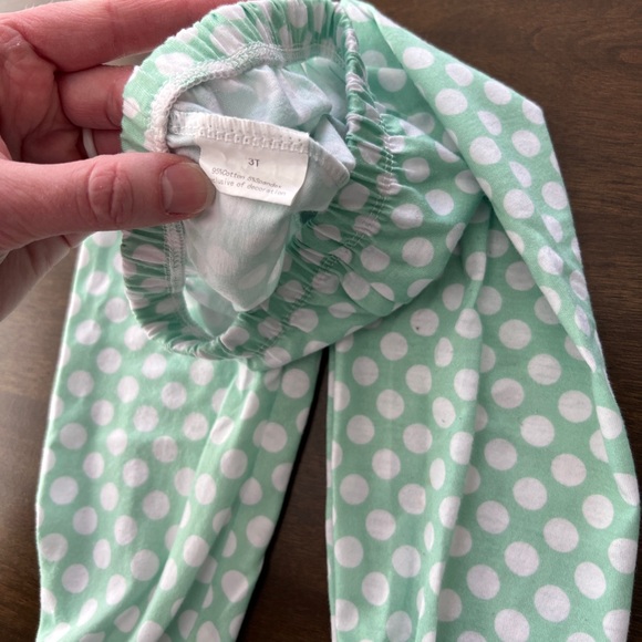 Teal and White Polka Dot Boutique Girls 2 Piece Outfit Matching Set size XS - Picture 10 of 10